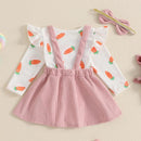 conjuntos de roupas páscoa 3 pçs manga longa - Shopmix