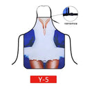 Sexy Creative Funny Waterproof Baking Aprons for Men Women Barbecue Party Hotel Friends Lovers Interest Decorative Apron - Shopmix
