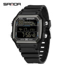 RELÓGIO SANDA 6196 Esporte Clássico Eletrônico Night Glow À Prova D 'Água - Shopmix