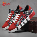 TENIS YRZL esportivo masculino de lona estilo geométrico com cadarço - Shopmix