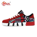 TENIS YRZL esportivo masculino de lona estilo geométrico com cadarço - Shopmix