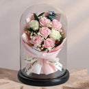 Forever Preserved Real Rose in Glass Dome Women Valentines Day Gifts Eternal Flower for Mother's Day Anniversary Birthday - Shopmix