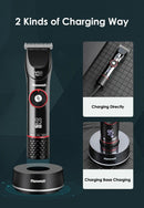 MÁQUINA DE CORTAR CABELO, REWELL KIT, HOMENS BARBA PROFISSIONAL SEM FIO CLIPPER. - Shopmix