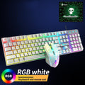 Kit teclado e mouse led dinâmico luminoso - Shopmix