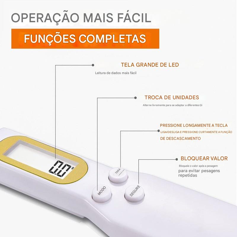 Balança de Colher Digital AccuMeasure – Medidas Rápidas e Exatas
