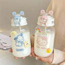 Copo de água transparente Anime Hello Kitty Pochacco 600ml - Shopmix