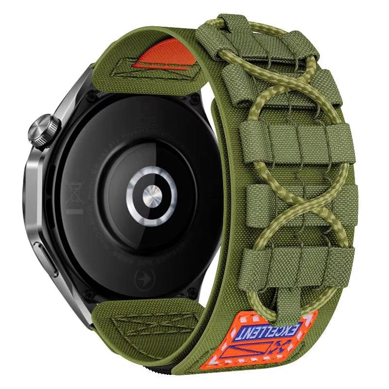 Pulseira de tecelagem de nylon de 22mm para Huawei Watch GT 5 Pro 46mm Pulseira esportiva para Huawei Watch 3/4 Pro GT5 GT4 GT3 GT2 - Shopmix