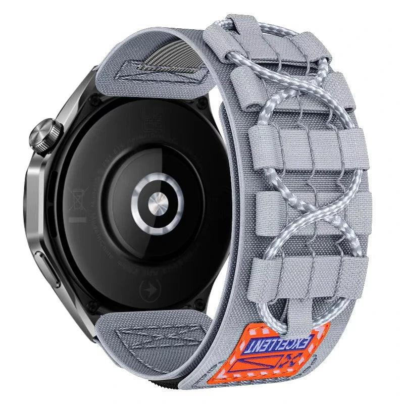 Pulseira de tecelagem de nylon de 22mm para Huawei Watch GT 5 Pro 46mm Pulseira esportiva para Huawei Watch 3/4 Pro GT5 GT4 GT3 GT2 - Shopmix