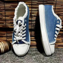 Sapatos de lona floral feminino - Shopmix