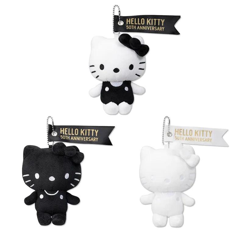15cm 50th Anniversary Sanrio Hello Kitty Plush Pendant Keychain Dolls Bag Accessor Toy Cute Backpack Decoration Kids Birthday - Shopmix