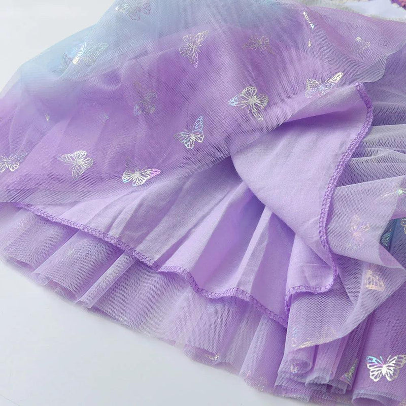 vestidos de princesa borboletas lantejoulas tutu - Shopmix