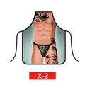 Sexy Creative Funny Waterproof Baking Aprons for Men Women Barbecue Party Hotel Friends Lovers Interest Decorative Apron - Shopmix