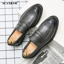 SAPATO DE COURO ELEGANTE CASUAL BICO FINO - Shopmix