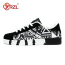 TENIS YRZL esportivo masculino de lona estilo geométrico com cadarço - Shopmix