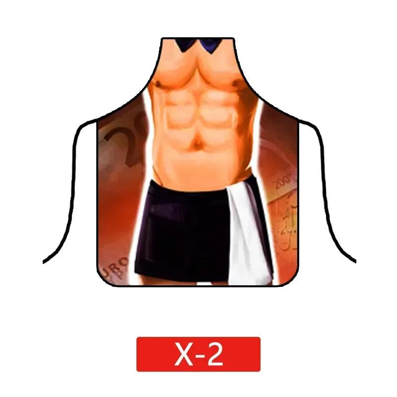 Sexy Creative Funny Waterproof Baking Aprons for Men Women Barbecue Party Hotel Friends Lovers Interest Decorative Apron - Shopmix