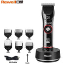 MÁQUINA DE CORTAR CABELO, REWELL KIT, HOMENS BARBA PROFISSIONAL SEM FIO CLIPPER. - Shopmix