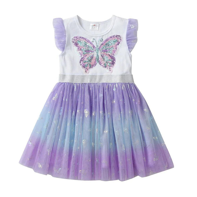 vestidos de princesa borboletas lantejoulas tutu - Shopmix