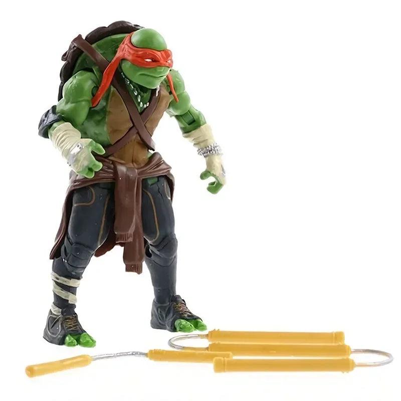 4pcs/Set Variant Era 2014 Movie Version 4 Ninja Turtle TMNT Movable Joint Doll Toy Garage Kit Model Desktop Decoration Toys - Shopmix