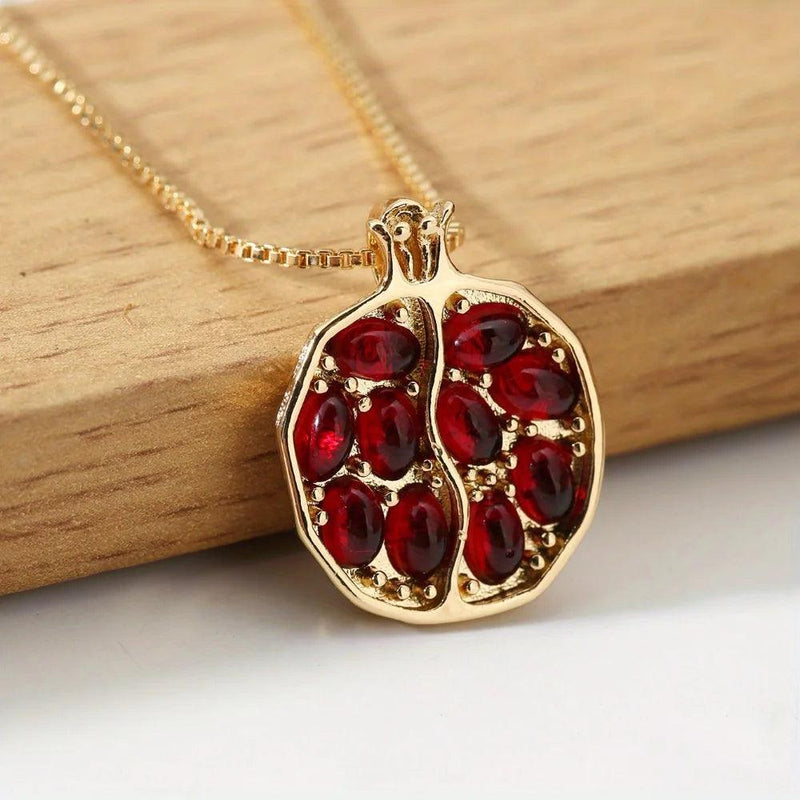 1PC Fashionable and Creative Pomegranate Seed Necklace Women's Necklace Jewelry, Perfect Jewelry Gift for Lovers and Friends - Shopmix