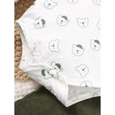 conjunto de roupas urso impressão bodysuit com verde - Shopmix