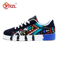 TENIS YRZL esportivo masculino de lona estilo geométrico com cadarço - Shopmix