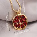 1PC Fashionable and Creative Pomegranate Seed Necklace Women's Necklace Jewelry, Perfect Jewelry Gift for Lovers and Friends - Shopmix