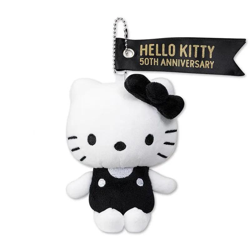 15cm 50th Anniversary Sanrio Hello Kitty Plush Pendant Keychain Dolls Bag Accessor Toy Cute Backpack Decoration Kids Birthday - Shopmix