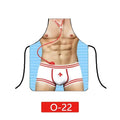 Sexy Creative Funny Waterproof Baking Aprons for Men Women Barbecue Party Hotel Friends Lovers Interest Decorative Apron - Shopmix