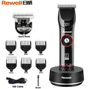 MÁQUINA DE CORTAR CABELO, REWELL KIT, HOMENS BARBA PROFISSIONAL SEM FIO CLIPPER. - Shopmix