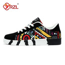 TENIS YRZL esportivo masculino de lona estilo geométrico com cadarço - Shopmix