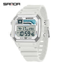 RELÓGIO SANDA 6196 Esporte Clássico Eletrônico Night Glow À Prova D 'Água - Shopmix