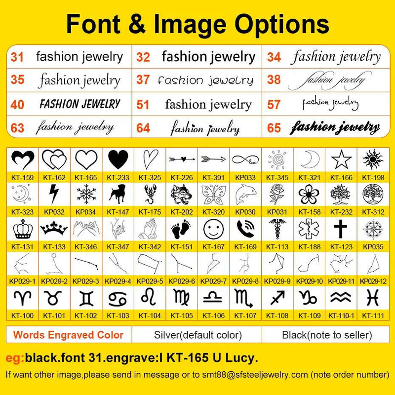 Vnox Custom Valentines Day Gift Jewelry for Couples, Love Promise Bracelets for Women Men, Heart Charm Figaro Chain Bracelets - Shopmix