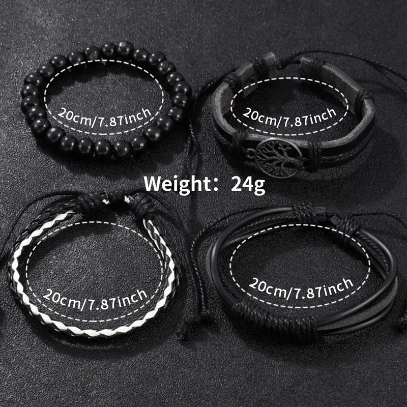 relógios masculinos elegante + pulseira de couro - Shopmix