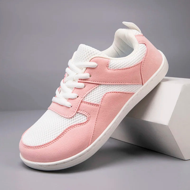 Sapatos de Biqueira Larga feminino Minimalista Respirável Confortável - Shopmix