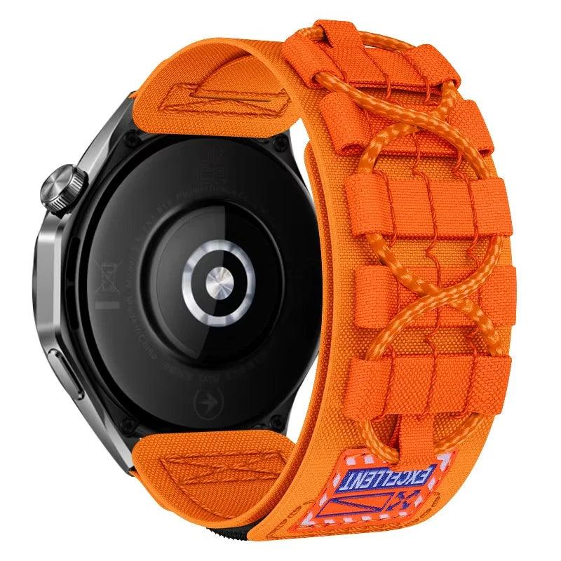 Pulseira de tecelagem de nylon de 22mm para Huawei Watch GT 5 Pro 46mm Pulseira esportiva para Huawei Watch 3/4 Pro GT5 GT4 GT3 GT2 - Shopmix