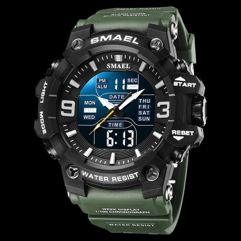 RELÓGIO SMAEL MILITAR,CAMUFLADO RESISTENTE - Shopmix