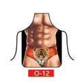 Sexy Creative Funny Waterproof Baking Aprons for Men Women Barbecue Party Hotel Friends Lovers Interest Decorative Apron - Shopmix