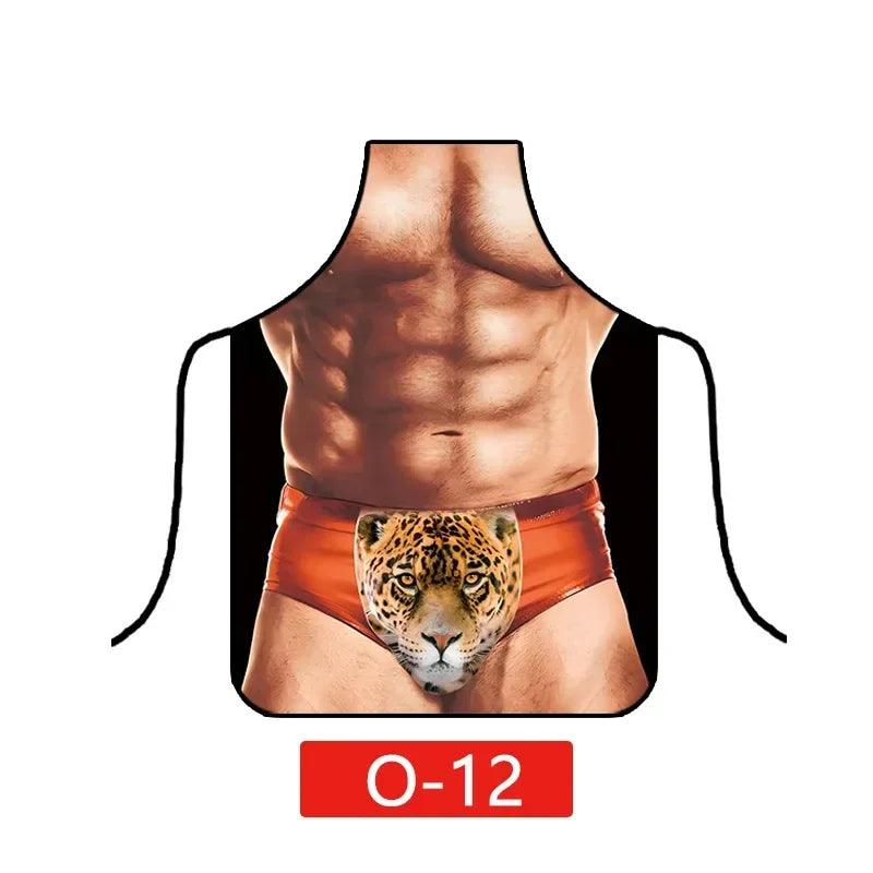 Sexy Creative Funny Waterproof Baking Aprons for Men Women Barbecue Party Hotel Friends Lovers Interest Decorative Apron - Shopmix