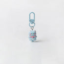 Chaveiro de gato preto retalhos, casal aço inoxidável. - Shopmix