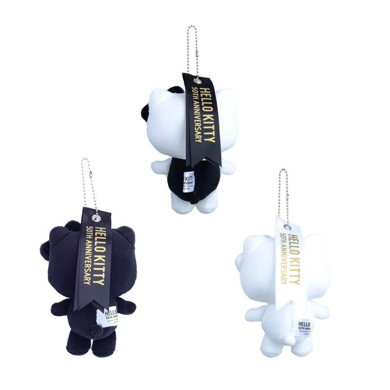 15cm 50th Anniversary Sanrio Hello Kitty Plush Pendant Keychain Dolls Bag Accessor Toy Cute Backpack Decoration Kids Birthday - Shopmix