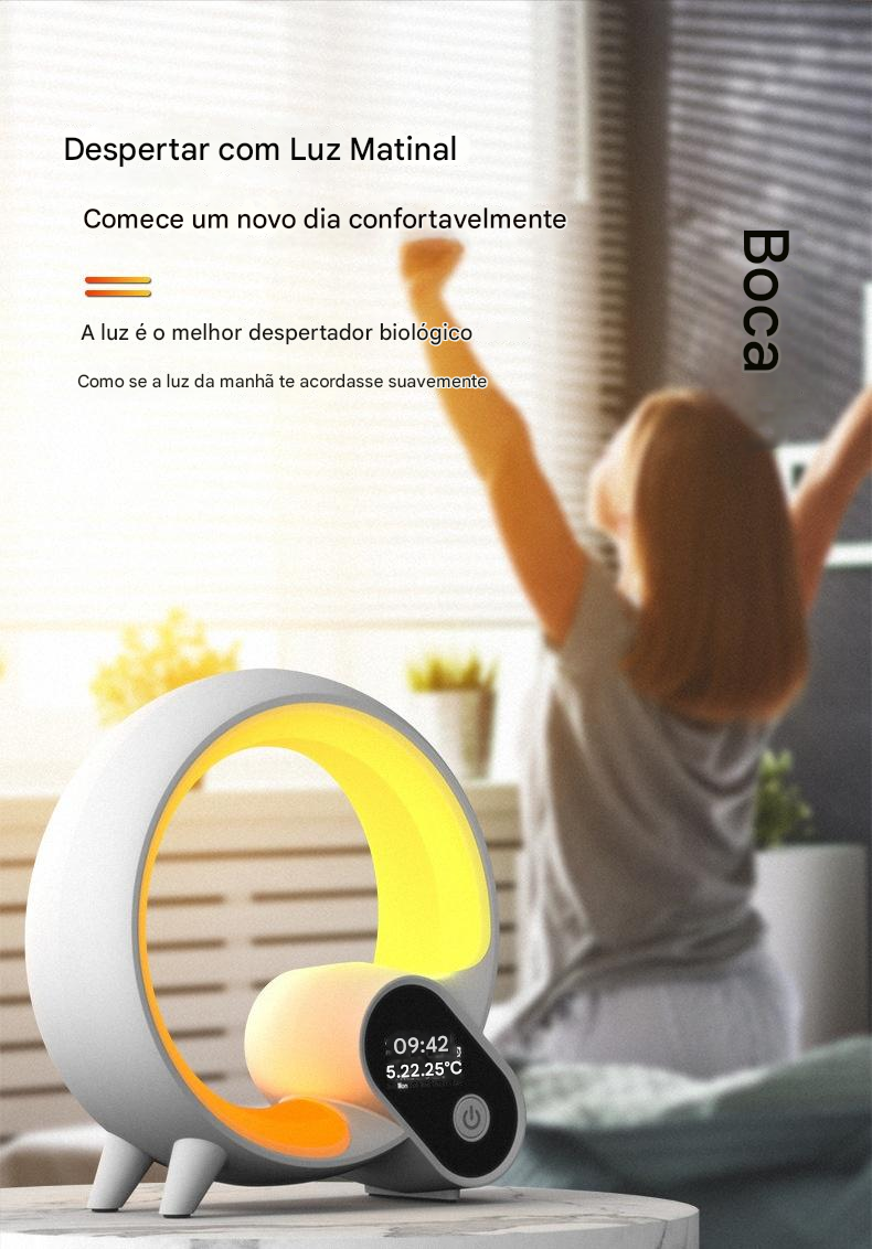 🌈 Luminária Inteligente com Controle Remoto 360°