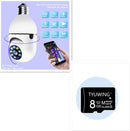 WiFi CAMERA 1080P Bulb 4X Zoom Camera E27 Home 5GWiFi Alarm Monitor - Shopmix