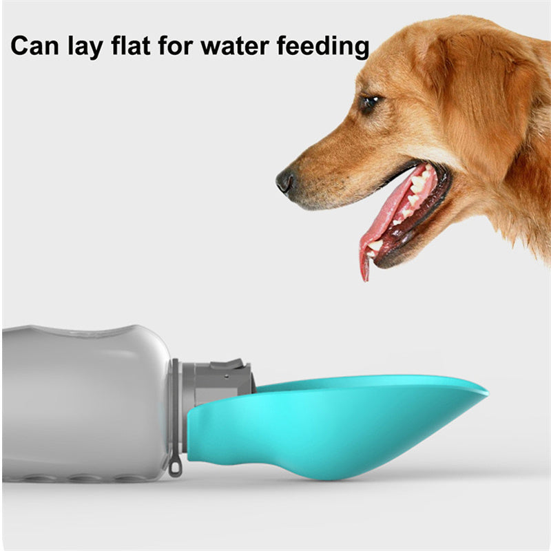 Garrafa de água para cães portátil, dobrável ,800 ml